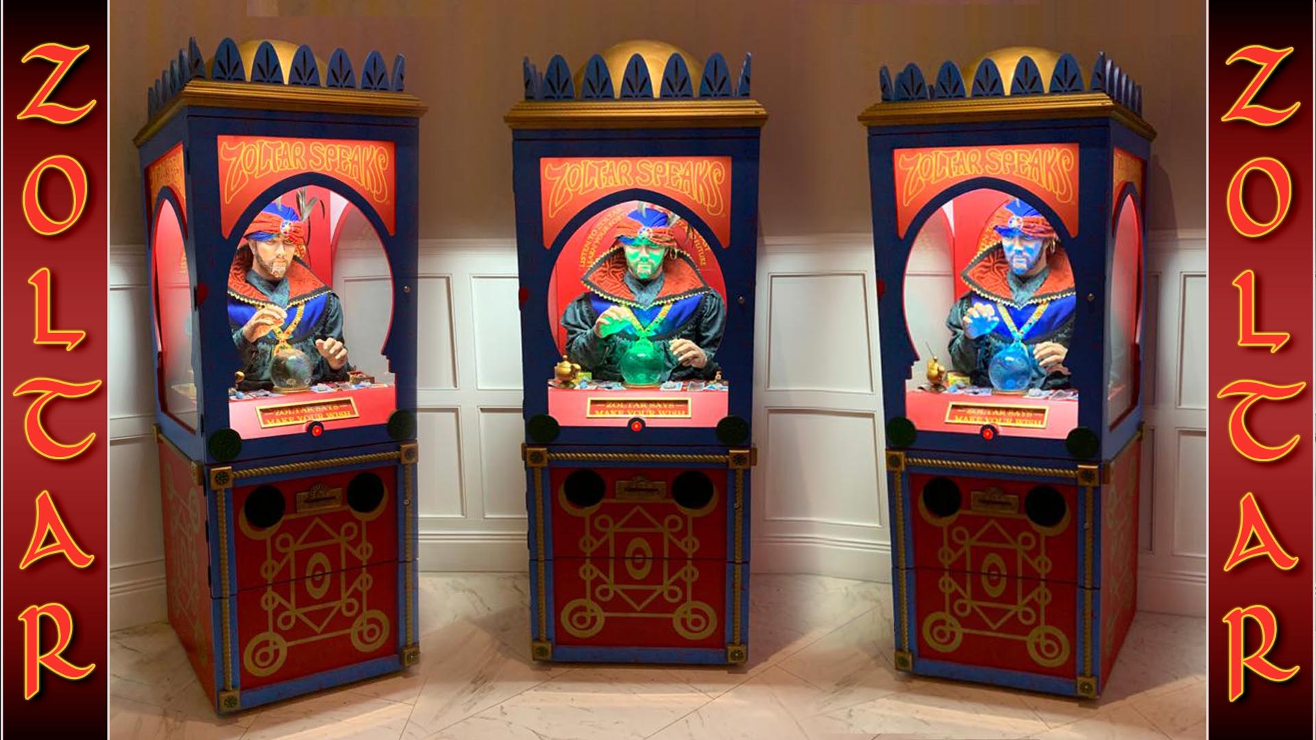 big zoltar fortune teller party rental in florida